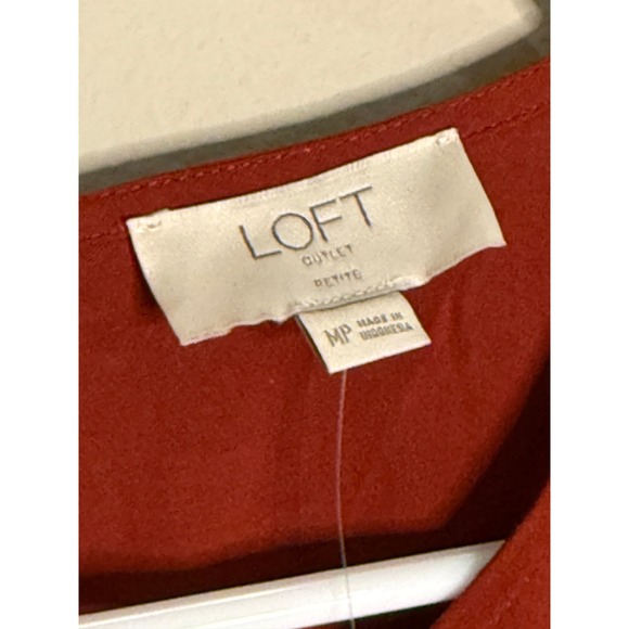 LOFT Ruffle‎ Long Sleeve Blouse Top Peplum Romantic Med Office Business Casual - Picture 5 of 11